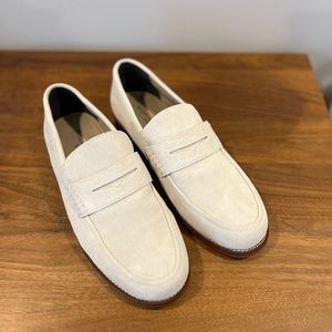 BR suede penny loafers